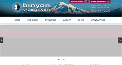 Desktop Screenshot of binyonvision.com